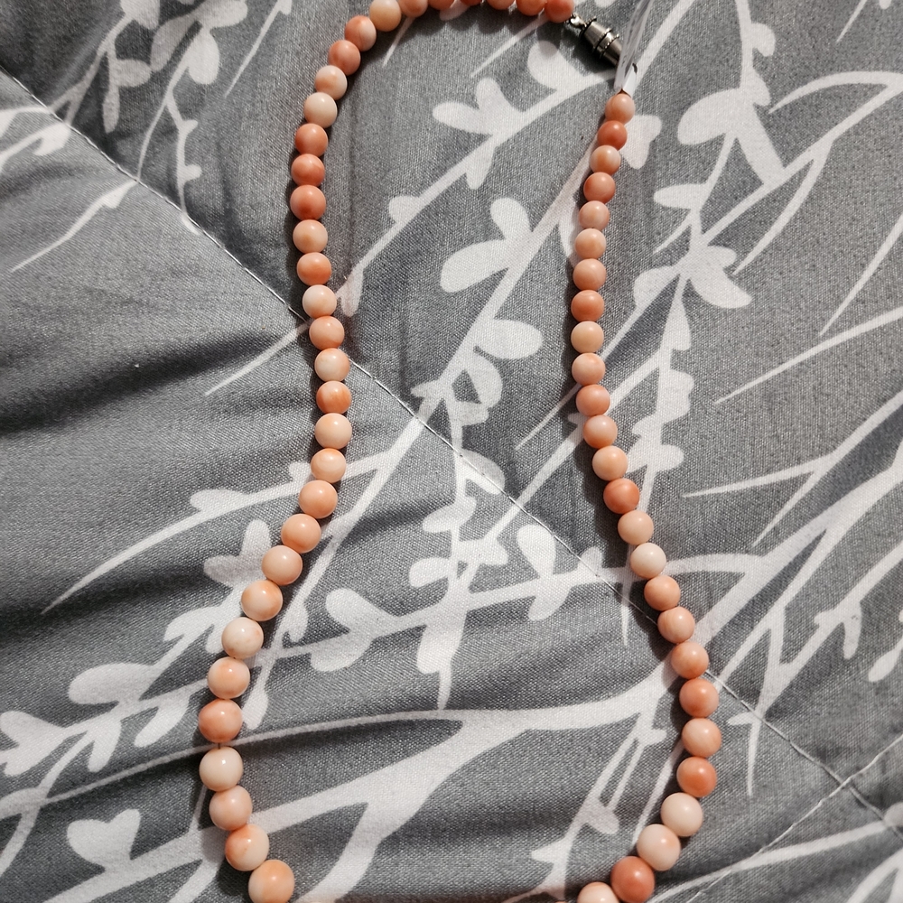 Classic Peach Bead Necklace - Women Jewelry